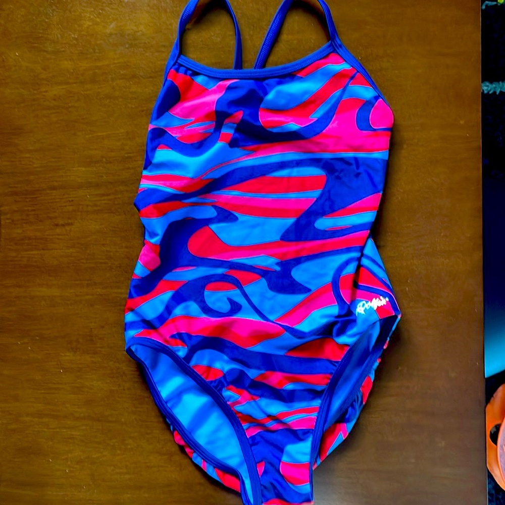 Dolphin size 8 competitive swimsuit